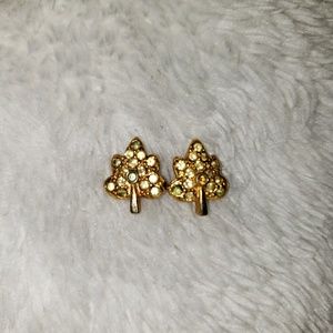 14k Gold Leaf Earrings